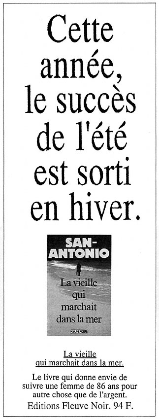 Publicité Fleuve Noir 1989