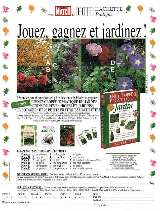 Publicité Hachette 1996