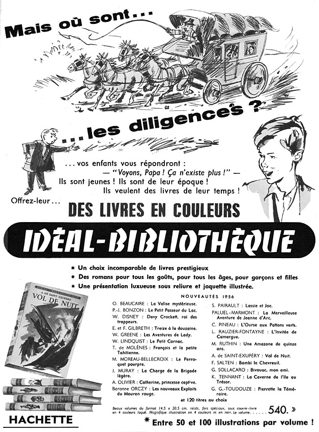 Publicité Hachette 1956