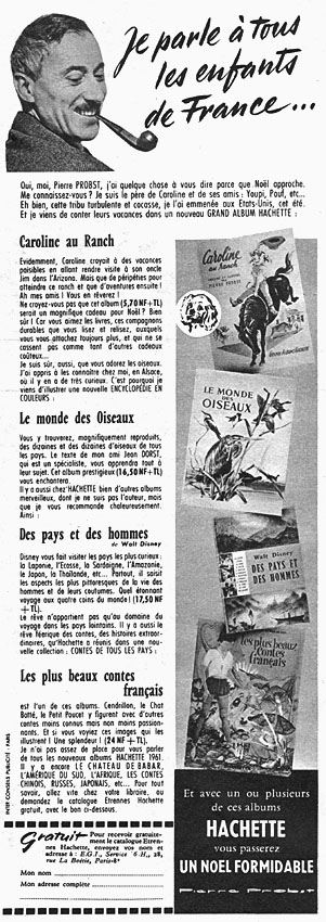 Publicité Hachette 1961