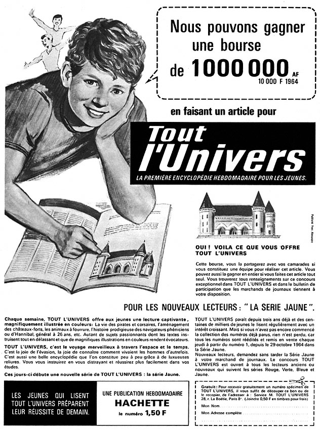 Publicité Hachette 1964