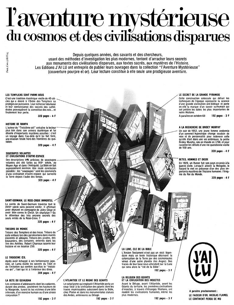 Publicit� J'ai lu 1969