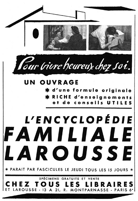 Publicité Larousse 1951