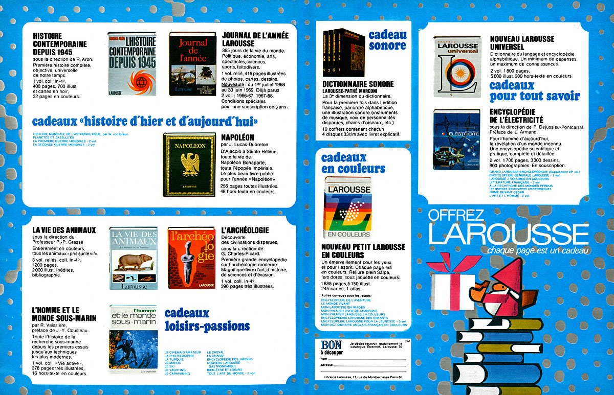 Publicit� Larousse 1969