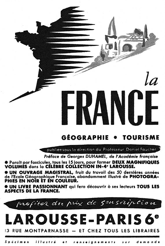 Publicité Larousse 1951