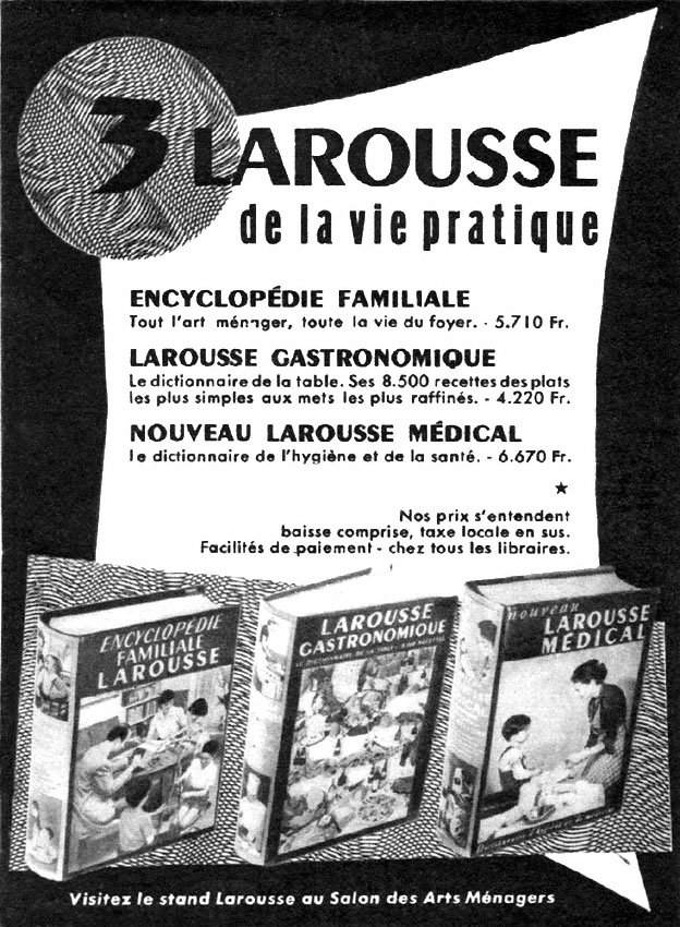 Publicité Larousse 1953