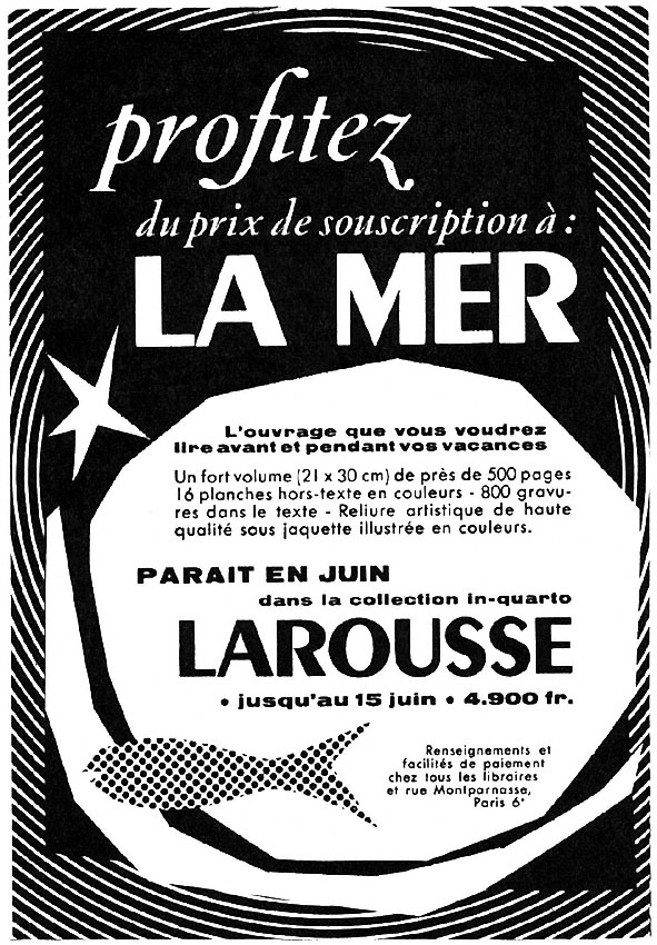 Publicité Larousse 1953