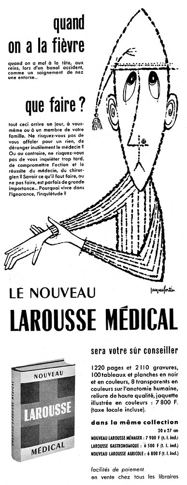 Publicité Larousse 1958