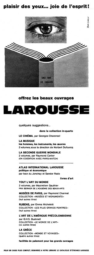 Publicité Larousse 1966