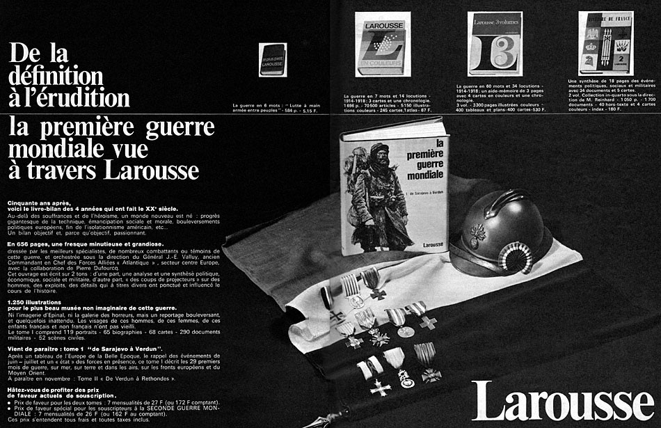 Publicité Larousse 1968