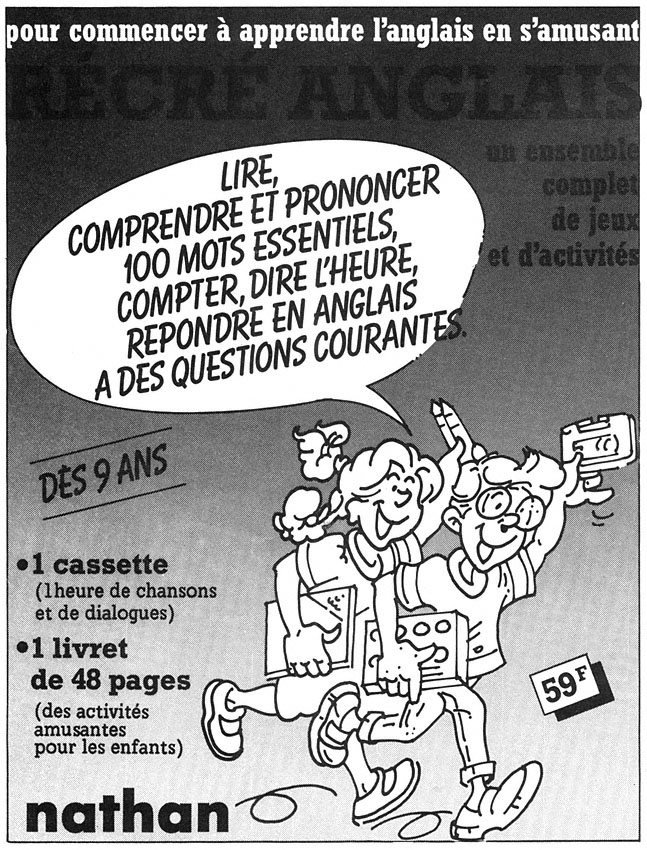 Publicité Nathan 1984
