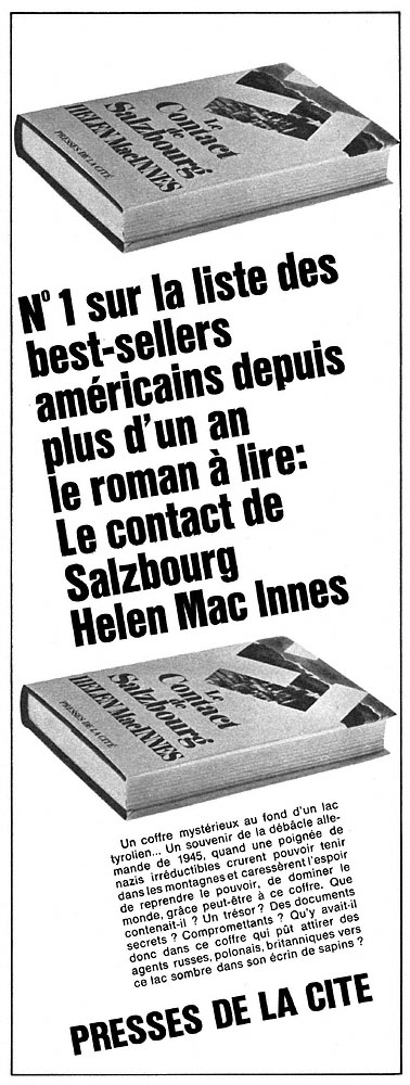Publicit� Presses de la Cit� 1969