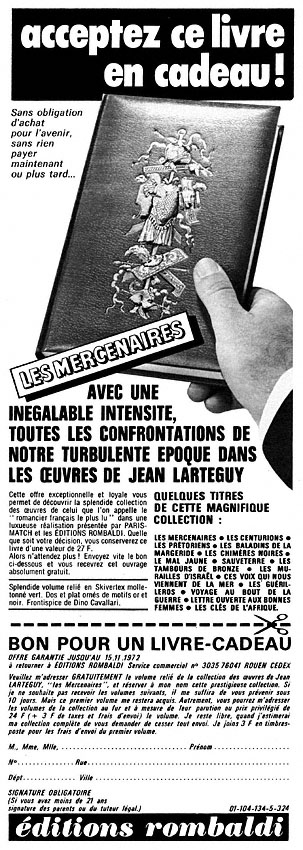 Publicité Rombaldi 1972