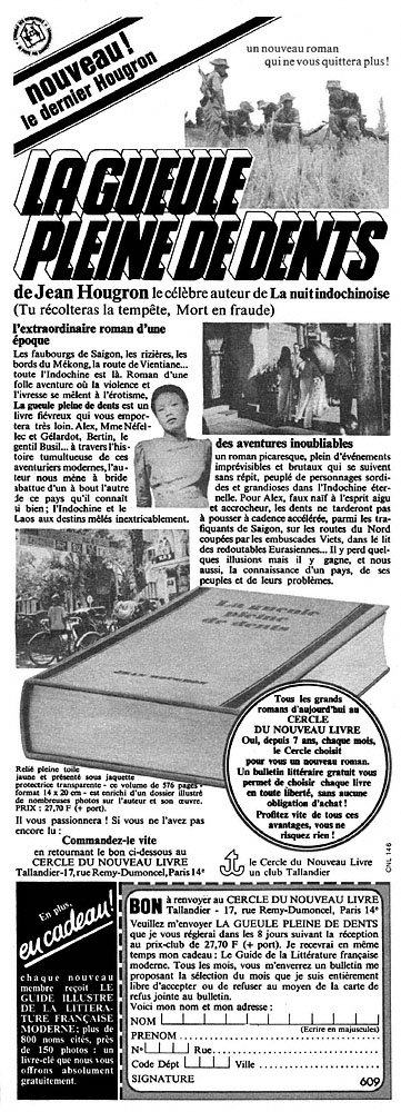Publicit� ZxDivers Clubs Livres 1970