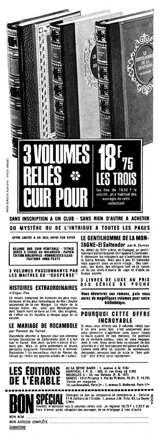 Publicit� Divers 1968