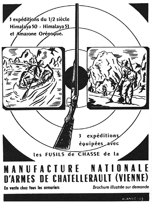 Publicité Chasse 1951