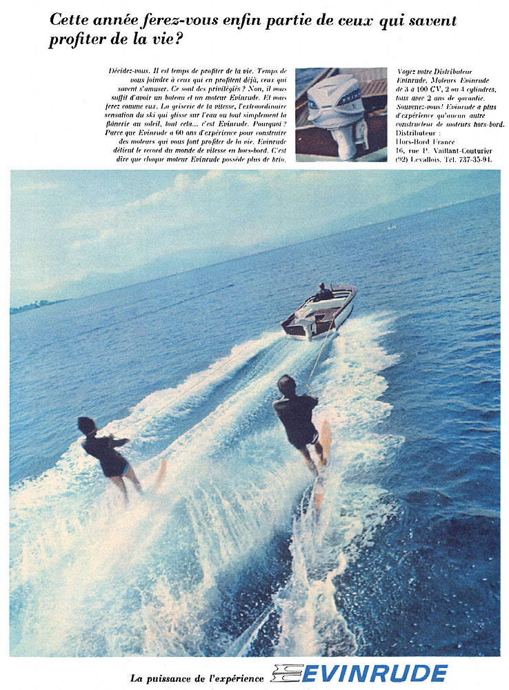 Publicit� Evinrude 1967