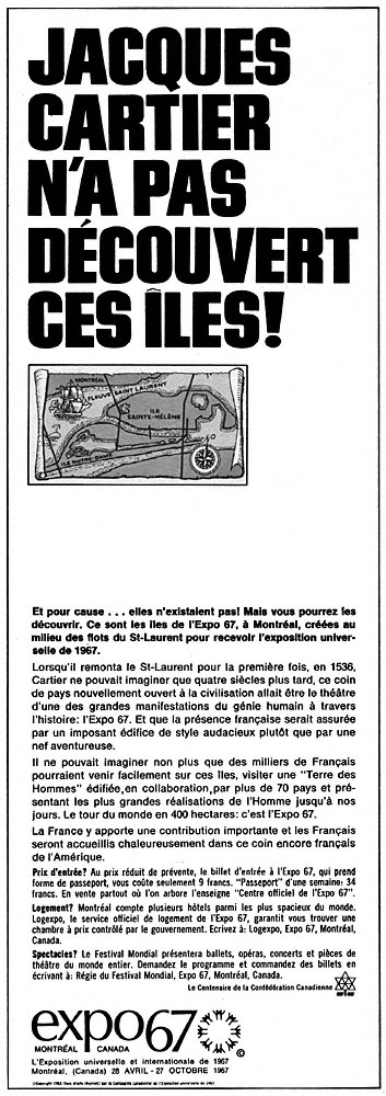 Publicit� Expositions 1967