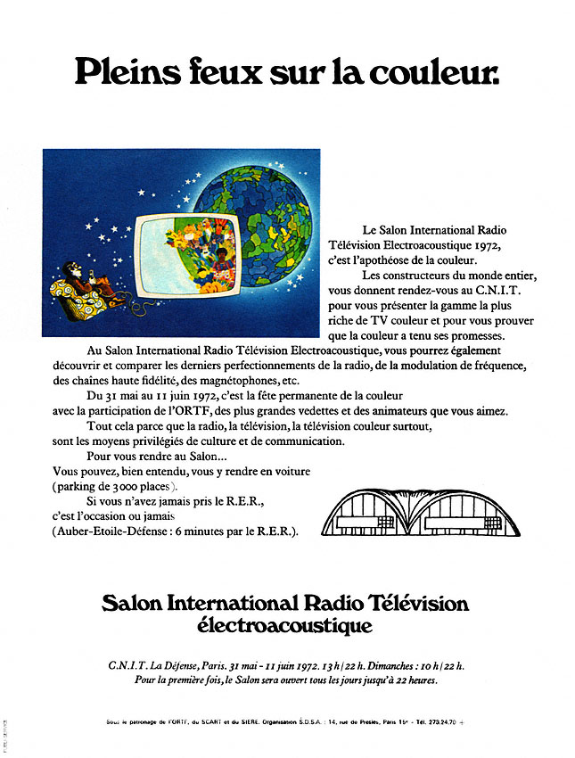 Publicité Foires Salons 1972