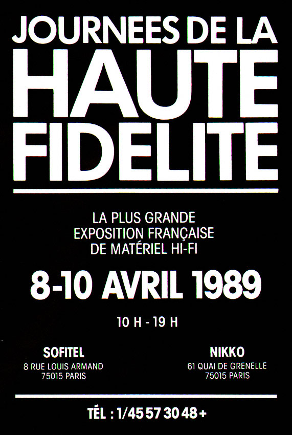 Publicité Foires Salons 1989