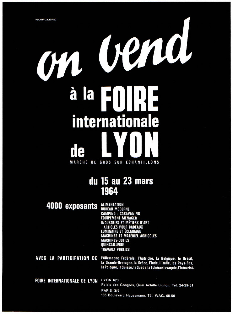 Marque Foires Salons 1964