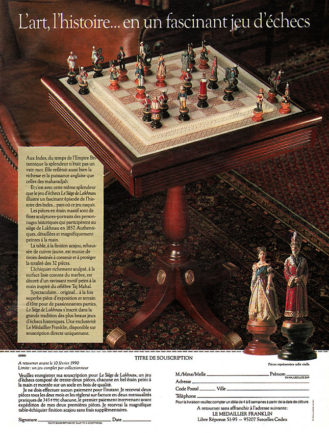 Publicité Franklin 1990