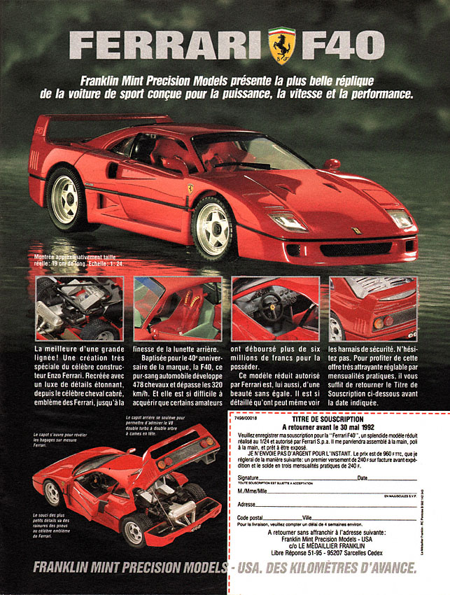 Publicité Franklin 1992