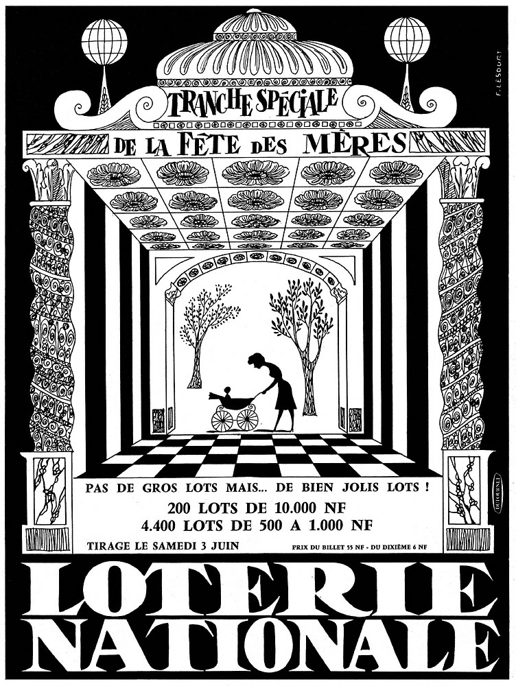 Publicité Loterie Nationale 1961