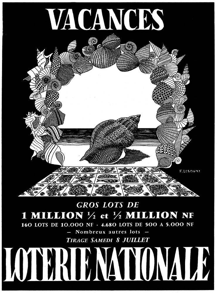 Publicité Loterie Nationale 1961