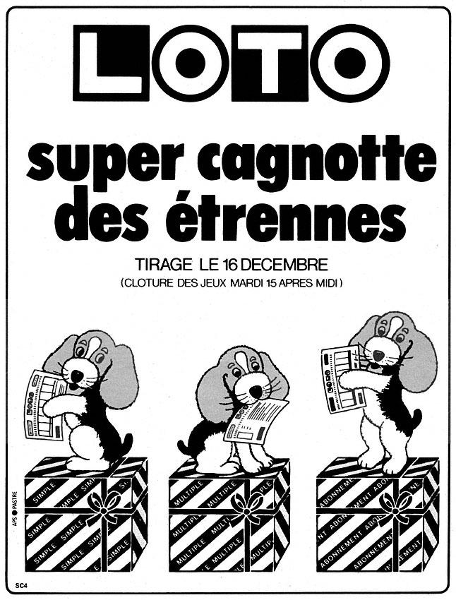 Publicité Loto 1981