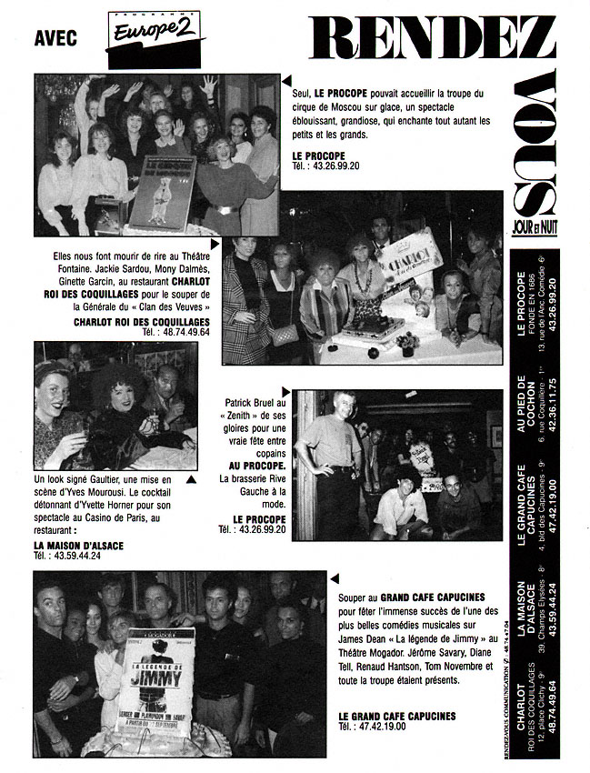 Publicité Rendez Vous 1991