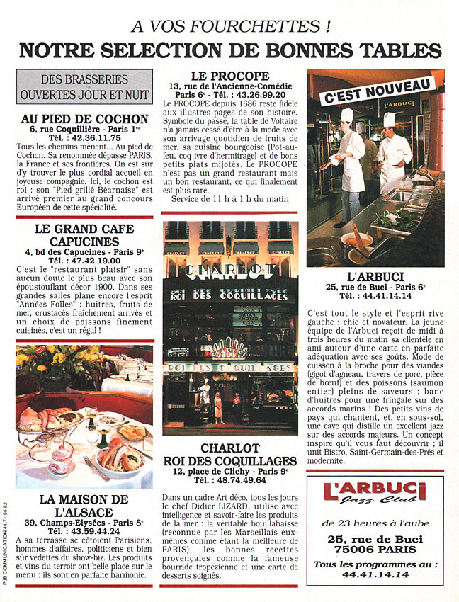 Publicité Rendez Vous 1992