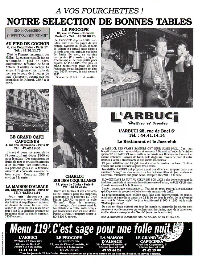 Publicité Rendez Vous 1992