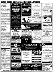 Marque Restaurants 1984