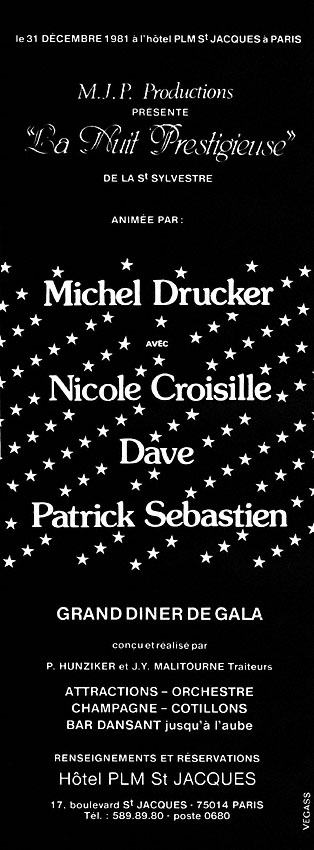Publicité Spectacles 1981