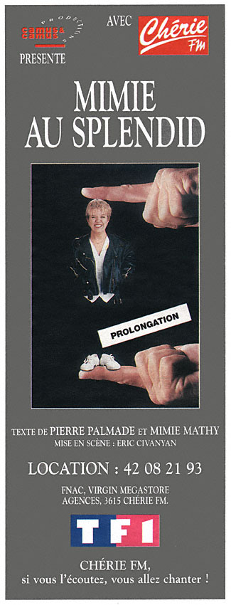 Publicité Spectacles 1995