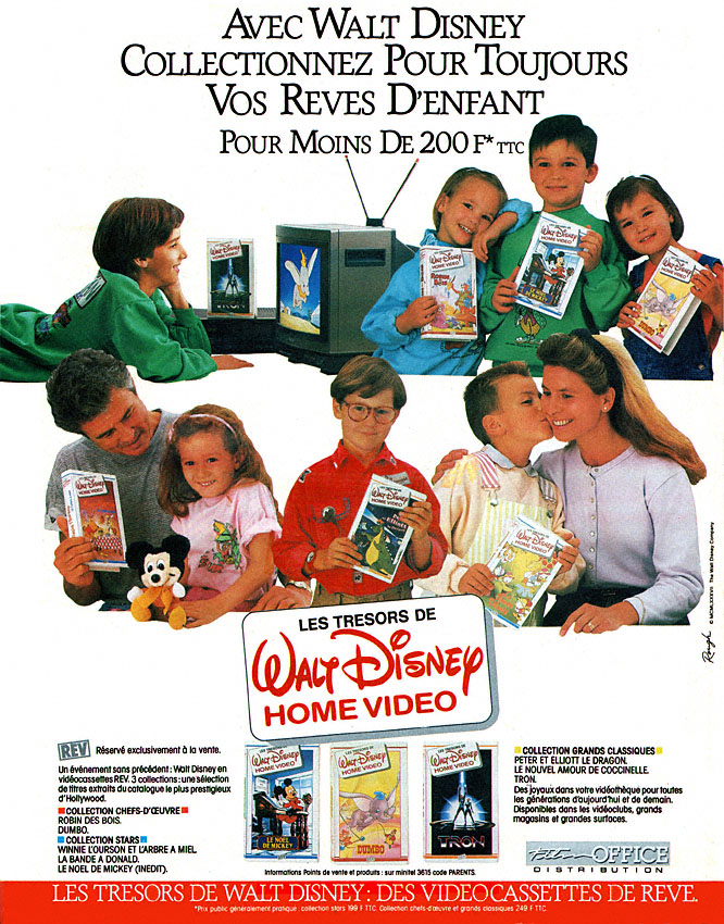 Publicité Videos 1987
