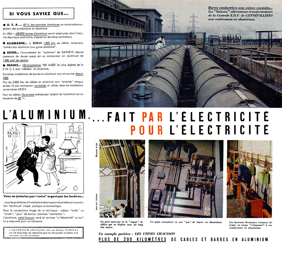 Publicité Aluminium Franais 1960