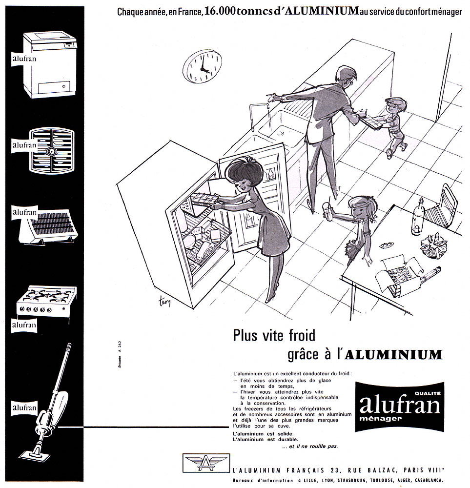 Publicité Aluminium Franais 1962