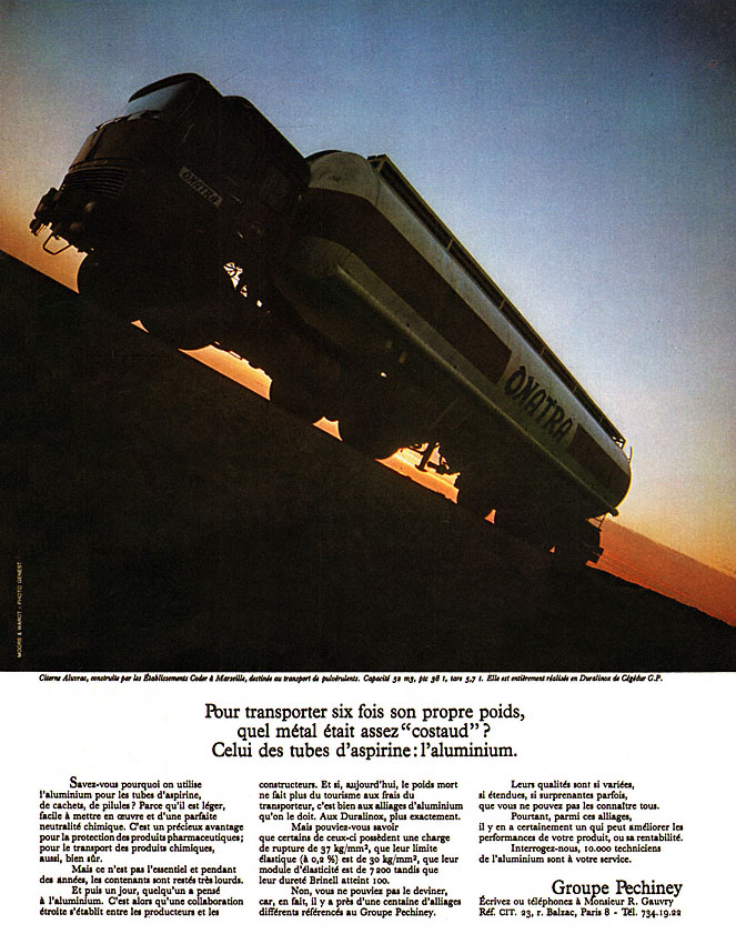 Publicité Duralinox 1970