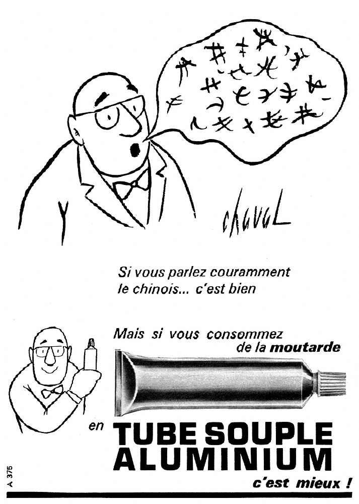 Publicit� Tube souple 1965