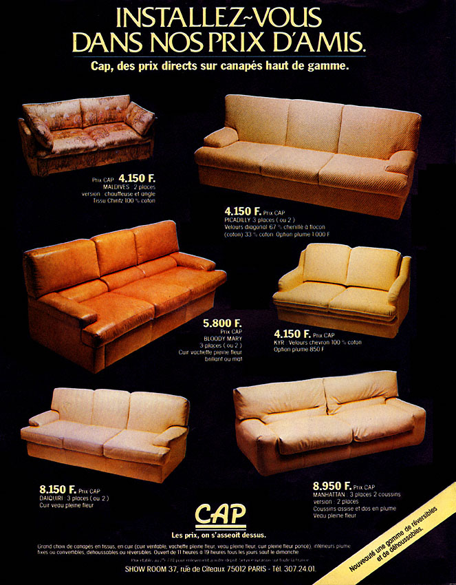 Publicité Cap 1982