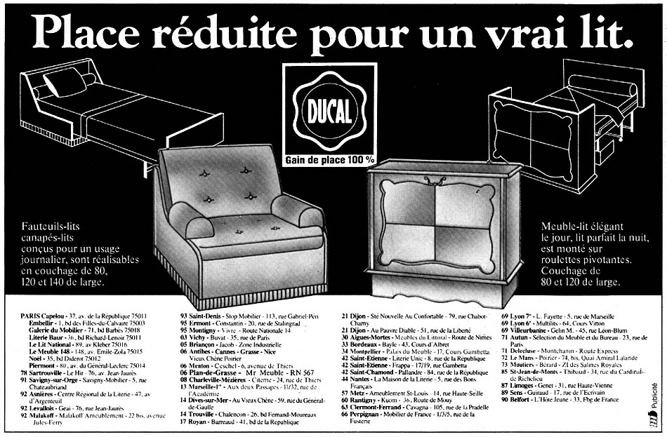 Publicité Ducal 1980