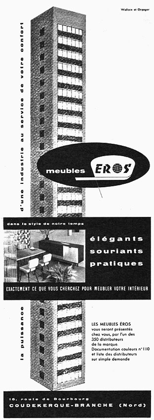 Publicité Eros 1961