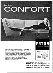 Publicit Erton 1960