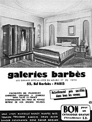 Marque Galeries Barbs 1952