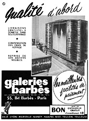 Marque Galeries Barbs 1953