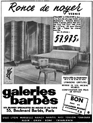 Marque Galeries Barbs 1953