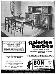 Marque Galeries Barbs 1954