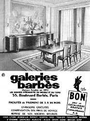 Marque Galeries Barbs 1954